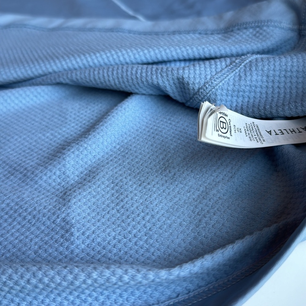 Athleta whistler sky blue mock neck top size XS - Picture 7 of 9